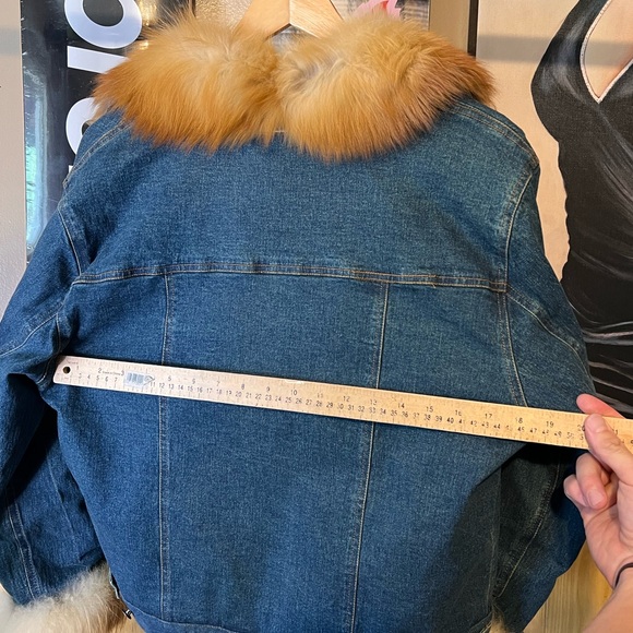 Women’s Faux Fur Demin Jacket - Picture 8 of 8